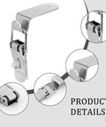90 Degree Stainless Steel Box Latch Set With Keyhole For Cabinets And Barn Doors, Hood Lock Toggle Catch Hardware, Durable 4 Sets