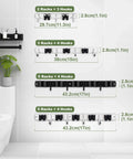 Comparison of Wall Mount Broom And Mop Holder With Five Racks And Four Hooks Stainless Steel Heavy Duty Organizer Self Adhesive