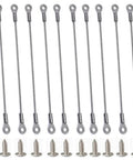 10 stainless steel cabinet door restraints with screws, part of the 20pcs Cabinet Door Restraint,Cabinet Hinge Limiter,Limit Door Swing with Screws set