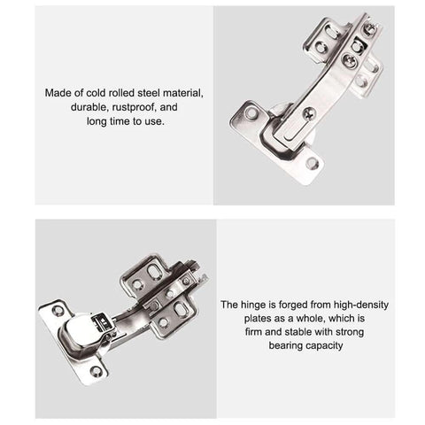 ✝️ 2-Pack 2PCS Cabinet Hinges, Pocket Door Hardware Gate Hinges Easy Install Home Cupboard Folded Kitchen Cabinet 135 Degree
