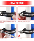15 Pcs One And A Half Inch Stainless Steel Cable Clamps Kit With Rubber Cushioned Hose Clamps Insulated Tube Clips installation guide