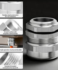 Stainless Steel Cable Gland 1 NPT Waterproof Metal Cable Gland 18 to 25mm Adjustable Protector for Electrical Enclosures