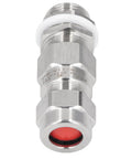 Front view of Stainless Steel Cable Gland G1 2 Thread Explosion Proof Sealing Connector for Outdoor Wiring and Cable Projects IP66 Waterproof