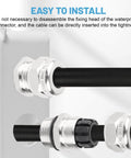 Built Tough Stainless Steel Waterproof Cable Gland IP68 Rated For Outdoor Use installed on enclosure, showing cable entry.