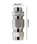 Waterproof Cable Glands And Cord Grip Pass Through Connector For Wire Splices, Glands Joints For Machinery Control Boxes, Stainless Steel, NPT 1-1/2 Inch, 1 Pack, Heavy Duty Outdoor Rated, Easy Install And Sealing, 89mm length, 18mm width