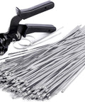 Heavy Duty Stainless Steel Cable Tie Gun Kit With 150 Pcs 11 8 Inch 304 Stainless Ties For Fence Repair On Chain Link Fences And Outdoor Cages
