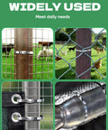 Heavy Duty Stainless Steel Cable Tie Gun Kit With 150 Pcs 11 8 Inch 304 Stainless Ties for fence repair on chain link fences and outdoor cages.