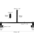 Durable stainless steel 36 inch cam bar lock provides secure, rust resistant protection for trailer doors, fold down ramps.