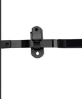 Robust stainless steel cam bar lock delivers secure, corrosion resistant latching for enclosed trailers, single hinge shown