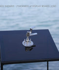 Corrosion-resistant 316 stainless steel cam latch for boats delivers a secure, watertight seal on display board.