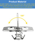 2Pcs RV Water Heater Door Latch Stainless Steel Cam Lock Replacement showing rotational feature