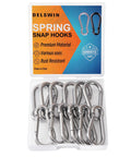 12 Pack Small Stainless Steel Carabiner Clips For Bird Feeders And Dog Leashes Harnesses Quick Link Keychains 40mm M4