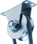 Caster Wheel with Groove,Heavy Duty Sheaves Track Pulley,304 Stainless Steel Directional Roller,Wheel Diameter 100mm/4in