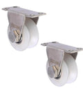 Pulley,Pulley Wheel, 2pcs Roller Track Wheel,2inch Heavy Duty Caster,304 Stainless Steel Bracket,Mute Double Bearings