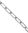 Close-up of 5/32 Inch 26 Ft Heavy Duty Stainless Steel Chain, Rustproof Swing Chain for Pulling, Towing, Anchoring, Camping, 330 lbs Load