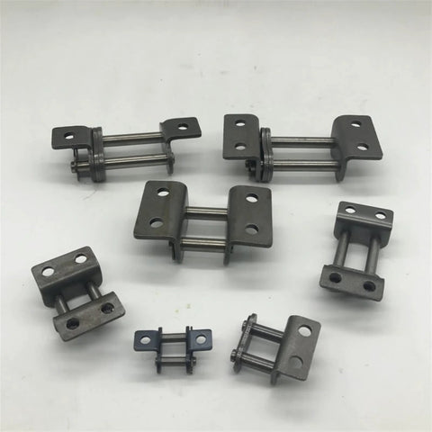 Stainless Steel Roller Chain Connector Double Join for Conveyor Transmission Single Link Chain Joiner with Double Hole Inner Size