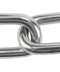 Close-up of 20 Feet x 5/32 Inch Stainless Steel Chain Link, Heavy Duty Chain Links, Rust Proof Coil Chain Metal Utility, 500 lbs Work Load