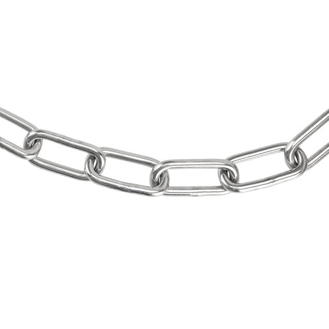 20 Feet x 5/32 Inch Stainless Steel Chain Link, Heavy Duty Chain Links, Rust Proof Coil Chain Metal Utility Chain for Clothesline, Hanging Swing