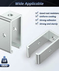 Set Of 4 Channel Trolley Track Hanger Brackets For UNISTRUT Strut Channel 1-5/8 Inch, intermediate support brackets image