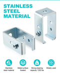 Organize and secure heavy items with a durable stainless steel hanger bracket designed for 1-5/8 inch UNISTRUT channels, supporting up to 1300 lbs and featuring side threaded holes for added stability and safe, easy hanging.