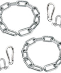 ✝️ Stainless Steel Coil Chain,5MMx11.8 Inch Stainless Steel Chain,Heavy Duty Stainless Steel Chain 550LB, accessories included