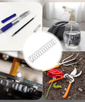 Collage with Six Pack Stainless Steel Compression Springs 1mm Wire Diameter 15mm Outer Diameter 80mm Length 304 Grade Rust Proof