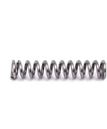 Durable 304 Stainless Steel Compression Spring 3mm Outer Diameter, 0.5mm Wire, 15mm Free Length, Silver Tone, front view.