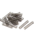304 Stainless Steel Compression Spring 6mm Outer Diameter, 0.6mm Wire Size, 30mm Free Length, silver tone springs in a pack of 20