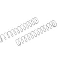 Heavy Duty Compression Spring 304 Stainless Steel, 6mm Outer Diameter, 0.4mm Wire Diameter, 40mm Free Length, Silver Tone, two springs shown