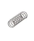 Side view of a Durable 304 Stainless Steel Compression Spring With 3mm Outer Diameter 0.3mm Wire 10mm Free Length for DIY projects.