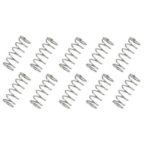 150 Pack Of Stainless Steel Compression Springs For Small Gadgets, 0.3mm Wire Diameter, 4mm Outer Diameter, 10mm Free Length, 304 Stainless Steel