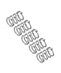 Five Pack Stainless Steel Compression Spring Set, 12mm Outer Diameter, 1.6mm Wire, 20mm Free Length, 304 Stainless Steel in silver tone