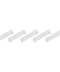 Pro Grade Heavy Duty Stainless Steel Compression Springs Pack Of 5, 15mm Outer Diameter, 70mm Free Length, silver tone springs on white.
