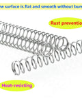 10 Pcs Stainless Steel Compression Springs 1.2mm Wire Diameter 10mm Outer Diameter 80mm Free Length 304 Stainless Steel Heavy Duty Coils