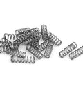 Compression Spring Made From 304 Stainless Steel, 6mm Outer Diameter, 0.8mm Wire, 20mm Free Length, Silver Tone, 20 Pieces
