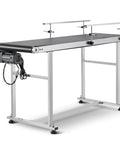 Industrial Grade Stainless Steel Motorized Belt Conveyor For Inkjet Coding Applications With PVC Anti Static Belt 59 By 15.7 Inch