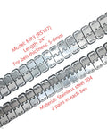 24 Inch Stainless Steel Conveyor Belt Fasteners With Hinge Pin Two Pairs In A Box For Belt Thickness 5 To 6 Millimeters