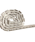 Stainless Steel Short Pitch Plate Conveyor Drive Roller Chain 08B-1 10A-1 With A1 A2 Attachments 1.5 Meter Length coiled view