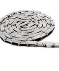 C2060SS Premium 304 Stainless Steel Conveyor Roller Chain 10 Feet With One Connecting Link 1.500 Inch Pitch High Tensile Strength