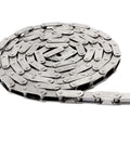 Coiled C2060SS Premium 304 Stainless Steel Conveyor Roller Chain 10 Feet With One Connecting Link 1.500 Inch Pitch High Tensile Strength