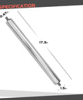 Stainless Steel Conveyor Roller, 1.5"Ø 17.3" Length, showing specifications for automation and mechanical use.