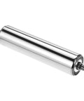 ✝️ Conveyor Roller, 2" Diameter x 8" Length, Stainless Steel Gravity Transmission Part with End Caps, for Roller Conveyor Systems, Silver
