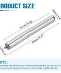 Stainless Steel Conveyor Roller 2 Inch Diameter 14 Inch Length Heavy Duty Gravity Transmission Pro Grade Replacement Part with Galvanized End