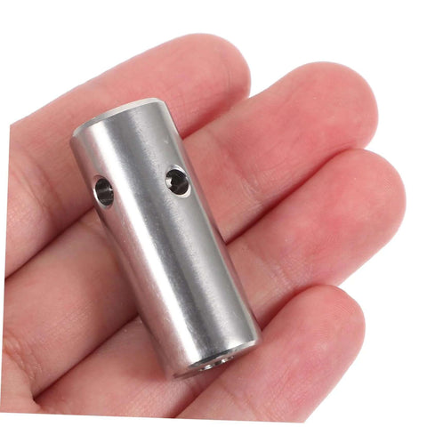 Person holding Stainless Steel Cord Clamp With Cross Head Screw for Climbing Plants and Green Walls Trellis Fixing