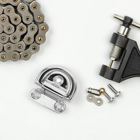 D-ring tie-down anchor, marine-grade stainless steel 316, polished surface with mounting screws (front view)