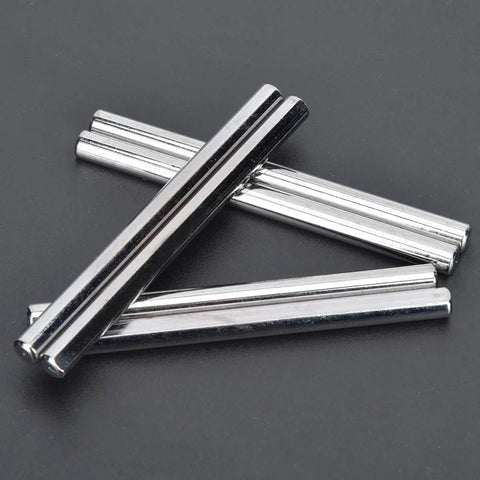 D Shaft Rods 303 and 304 Stainless Steel Accuracy Ground Axles for Robots, CNC Machines, and Automation, 6 Pieces