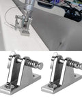 Stainless steel 60mm quick-release boat deck hinge pins, 2pcs; marine-grade hardware shown installed and close-up.