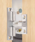 Stainless Steel Double Roller Catch Door Latch for Cabinets and Interior Doors with Smooth Spring Loaded in action