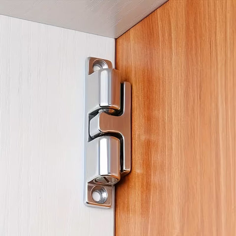 Stainless Steel Double Roller Catch Door Latch for Cabinets and Interior Doors with Smooth Spring Loaded on wood