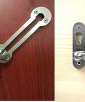 Extra Thick Door Chain Lock With 3mm SUS304 Stainless Steel Die Cast Heavy Duty Inside Door Security Chain Guard installed on doors